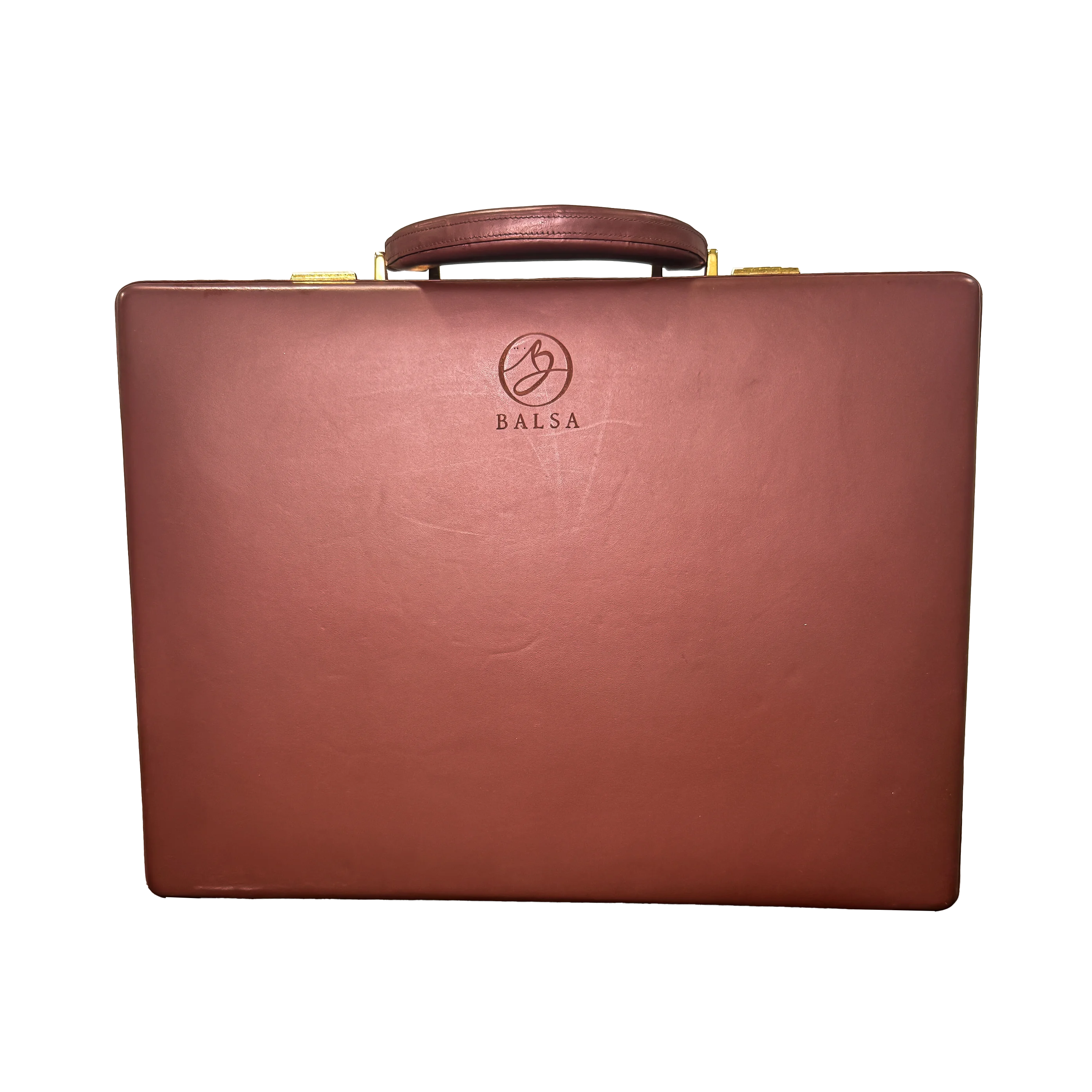 Waffle-Texture Briefcase